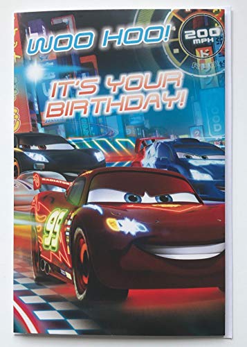 Disney Autos Lightning McQueen woo hoo! es ist dein Geburtstag! Geburtstagskarte von Disney