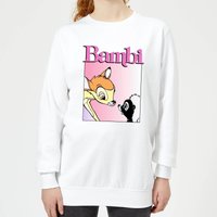 Disney Bambi Nice To Meet You Damen Sweatshirt - Weiß - XS von Disney