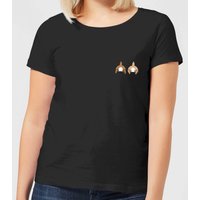 Disney Chip And Dale Backside Damen T-Shirt - Schwarz - 3XL von Disney