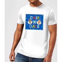 Disney Chip N' Dale Herren T-Shirt - Weiß - 5XL von Disney