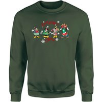 Disney Christmas Crew Weihnachtspullover – Grün - XL von Disney