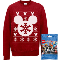 Disney Christmas Sweatshirt & Lego Minifigure Bundle - Kids' - 9-10 Years von Disney