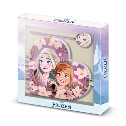 Disney Die Eiskönigin 2 (Frozen 2) Petal-Herz Tagebuch + Stift, Lila von Disney