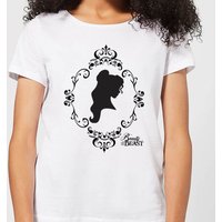 Disney Die Schöne und das Biest Belle Silhouette Damen T-Shirt - Weiß - XXL von Disney