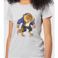 Disney Die Schöne und das Biest Classic Damen T-Shirt - Grau - XXL von Disney