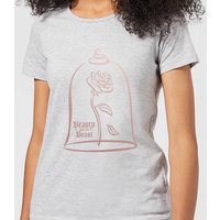 Disney Die Schöne und das Biest Rose Gold Damen T-Shirt - Grau - L von Disney