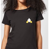 Disney Donald Duck Backside Damen T-Shirt - Schwarz - M von Disney