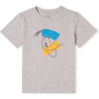 Disney Donald Duck Head Kinder T-Shirt - Grau - 5-6 Jahre von Disney