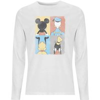 Disney Donald Duck Mickey Mouse Pluto Goofy Tiles Men's Long Sleeve T-Shirt - White - XS von Original Hero