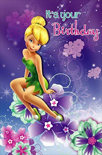Disney Fairies Tinkerbell IT 'S YOUR BIRTHDAY BLUMEN Geburtstagskarte von Disney