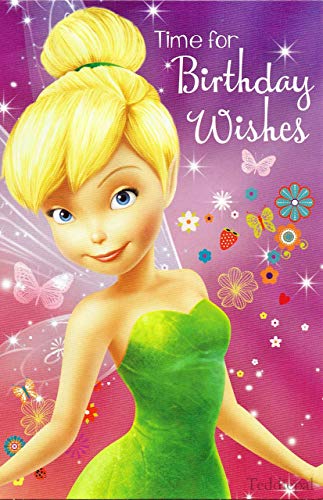 Disney Fairies Tinkerbell Time for Birthday Wishes Geburtstagskarte von Disney