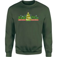 Disney Festive Silhouettes Weihnachtspullover – Grün - XL von Disney