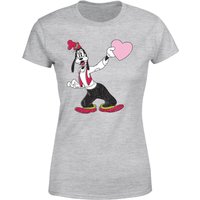 Disney Goofy Love Heart Women's T-Shirt - Grey - XXL von Disney