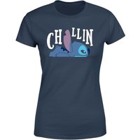 Disney Lilo And Stitch Chillin Women's T-Shirt - Navy - L von Original Hero