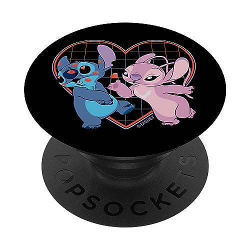 Disney Lilo and Stitch Angel Heart Kisses PopSockets Klebender PopGrip Disney Lilo and Stitch Angel Heart Kisses PopSockets Klebender PopGrip von Disney