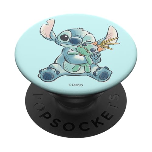 Disney Lilo & Stitch Cute Happy Stitch Scrump Sketch Logo PopSockets mit austauschbarem PopGrip Disney Lilo & Stitch Cute Happy Stitch Scrump Sketch Logo PopSockets mit austauschbarem PopGrip von Disney