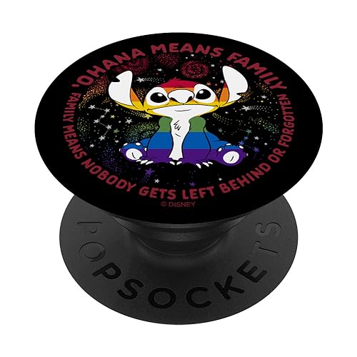 Disney Lilo & Stitch Ohana Means Family Rainbow Stitch PopSockets Klebender PopGrip Disney Lilo & Stitch Ohana Means Family Rainbow Stitch PopSockets Klebender PopGrip von Disney