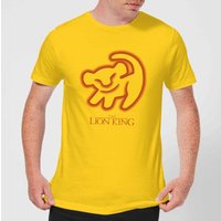 Disney Lion King Cave Drawing Herren T-Shirt - Yellow - L von Disney