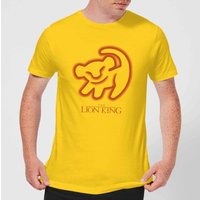 Disney Lion King Cave Drawing Herren T-Shirt - Yellow - XL von Disney