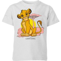 Disney Lion King Simba Pastel Kinder T-Shirt - Grau - 7-8 Jahre von Disney