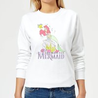 Disney Little Mermaid Women's Sweatshirt - White - L von Disney