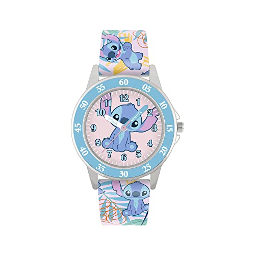 Disney Mädchen Analog Quarz Uhr mit Silikon Armband LAS9011 von Disney
