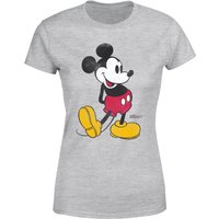 Disney Mickey Mouse Classic Kick Frauen T-Shirt - Grau - M von Disney