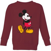 Disney Mickey Mouse Classic Kick Kids' Sweatshirt - Burgundy - 7-8 Jahre von Disney