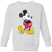 Disney Mickey Mouse Classic Kick Kids' Sweatshirt - White - 9-10 Jahre von Original Hero