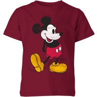 Disney Mickey Mouse Classic Kick Kids' T-Shirt - Burgundy - 11-12 Jahre von Disney