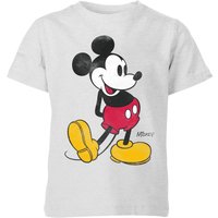 Disney Mickey Mouse Classic Kick Kids' T-Shirt - Grey - 11-12 Jahre von Disney
