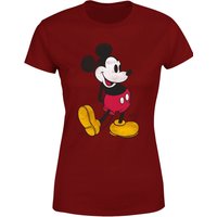 Disney Mickey Mouse Classic Kick Women's T-Shirt - Burgundy - XS von Disney