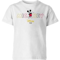 Disney Mickey Mouse Disney Wording Kinder T-Shirt - Weiß - 3-4 Jahre von Disney