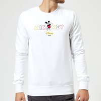 Disney Mickey Mouse Disney Wording Sweatshirt - Weiß - L von Disney