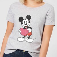 Disney Mickey Mouse Heart Gift Frauen T-Shirt - Grau - 4XL von Disney