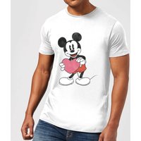 Disney Mickey Mouse Heart Gift T-Shirt - Weiß - 5XL von Disney