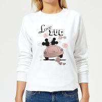 Disney Mickey Mouse Love Bug Frauen Pullover - Weiß - S von Disney