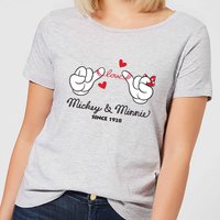 Disney Mickey Mouse Love Hands Frauen T-Shirt - Grau - XXL von Disney