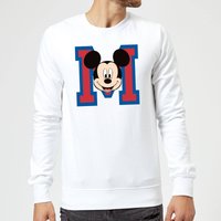 Disney Mickey Mouse M-Face Pullover - Weiß - XXL von Disney