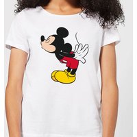 Disney Mickey Mouse Mickey Split Kiss Frauen T-Shirt - Weiß - L von Disney
