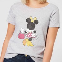 Disney Mickey Mouse Minnie Mouse Back Pose Frauen T-Shirt - Grau - 3XL von Original Hero