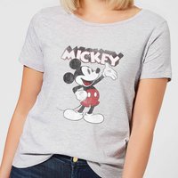 Disney Mickey Mouse Präsentiert Frauen T-Shirt - Grau - 3XL von Disney