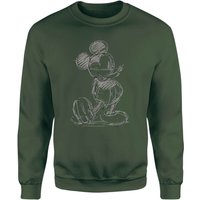 Disney Mickey Mouse Sketch Sweatshirt - Green - L von Disney