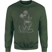 Disney Mickey Mouse Sketch Sweatshirt - Green - S von Disney