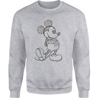 Disney Mickey Mouse Sketch Sweatshirt - Grey - L von Disney