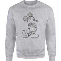 Disney Mickey Mouse Sketch Sweatshirt - Grey - XL von Disney