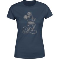 Disney Mickey Mouse Sketch Women's T-Shirt - Navy - M von Original Hero