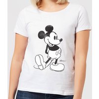 Disney Mickey Mouse Walking Frauen T-Shirt - Weiß - XL von Disney