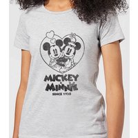 Disney Minnie Mickey Since 1928 Frauen T-Shirt - Grau - M von Disney
