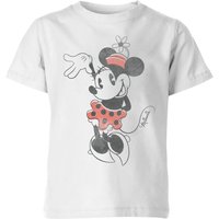 Disney Minnie Mouse Waving Kinder T-Shirt - Weiß - 11-12 Jahre von Disney